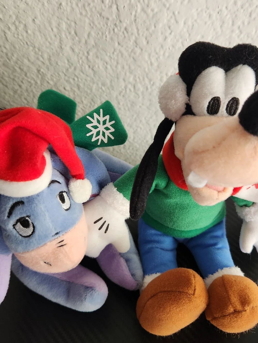 Disney Eeyore & Goofy Small Holiday Christmas Plush Stuffed Animals 6in-9in